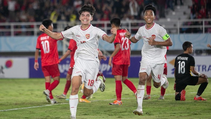 Foto: Timnas Indonesia U-17 oke pada laga pertama di Kualifikasi Piala Asia U-17. (Foto: ANTARA FOTO/Mohammad Ayudha)
