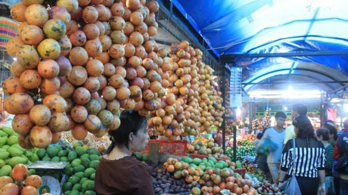 Foto : Pasar buah di Kota Samarinda