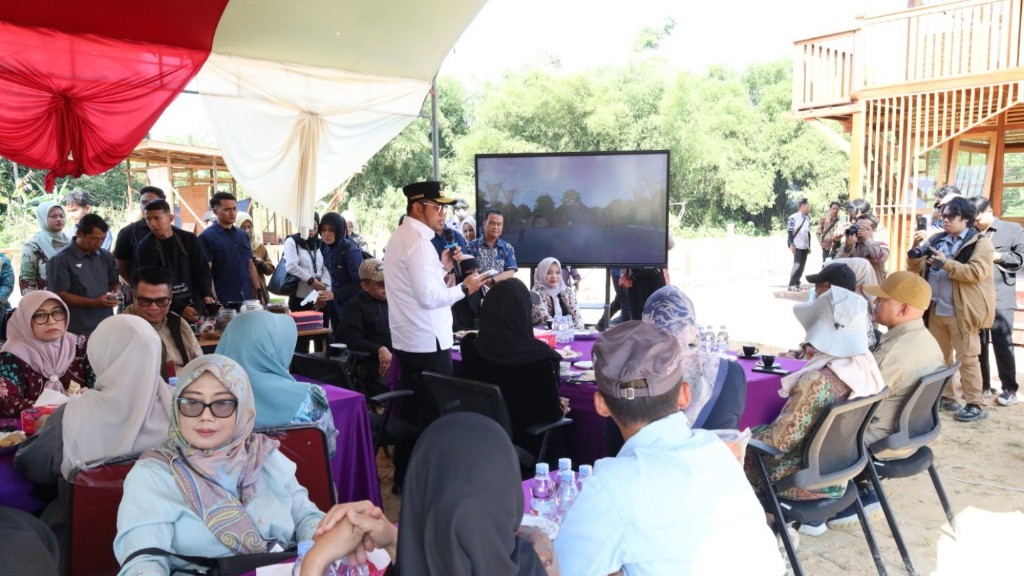 Foto: Pembangunan rest area Desa Prangat Baru bertajuk IKN . (doc.)