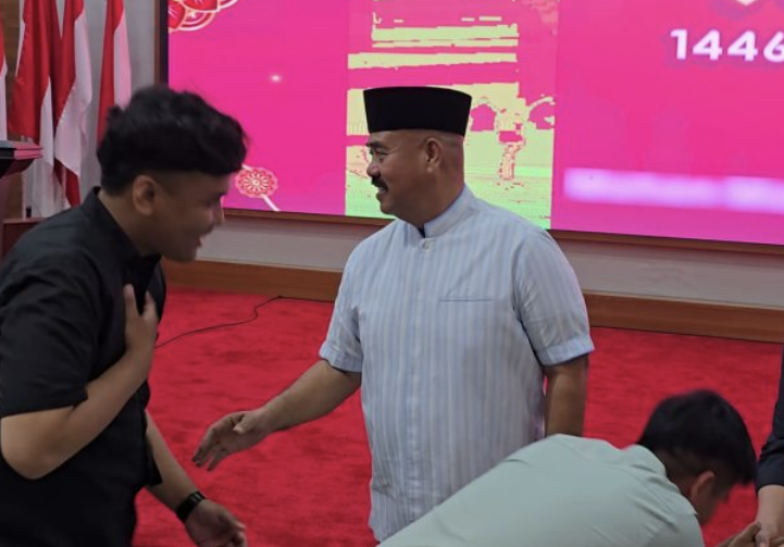 Foto: Suasana Halal Bihalal di Pendopo Bupati Kabupaten Kutai Kartanegara (Kukar).
